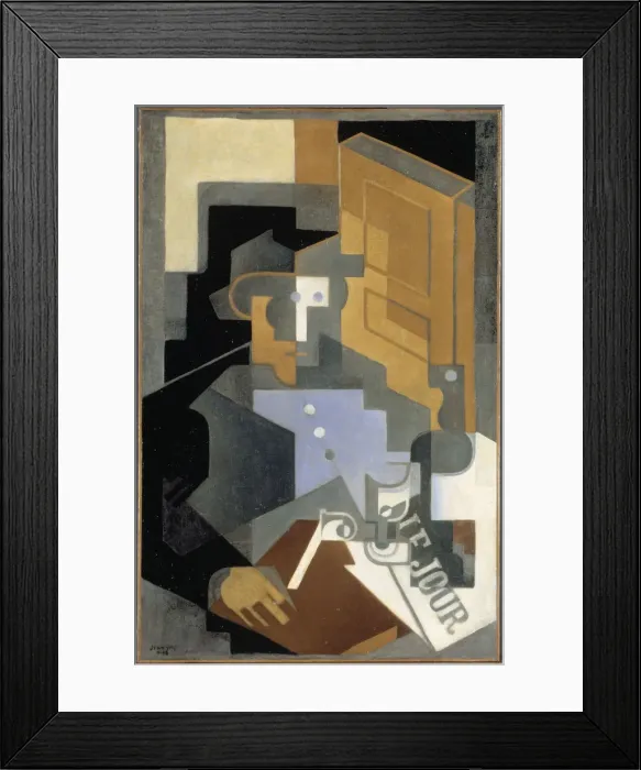Framed Print : Man from Touraine, 1918. Creator: Gris, Juan (1887-1927) Framed Print : Man from Touraine, 1918. Creator: Gris, Juan (1887-1927)