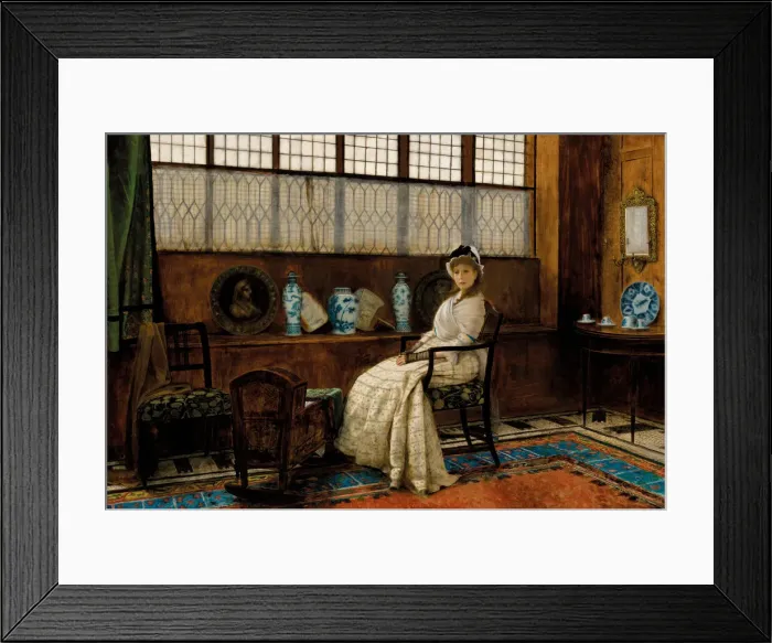 Framed Print : The Cradle Song, 1878. Creator: Grimshaw, John Atkinson (1836-1893) Framed Print : The Cradle Song, 1878. Creator: Grimshaw, John Atkinson (1836-1893)