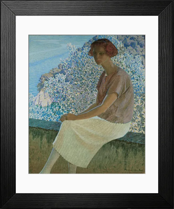 Framed Print : Calma argentea. Portrait of Alma Fidora, 1922. Creator: Guerello, Domenico (1891-1931) Framed Print : Calma argentea. Portrait of Alma Fidora, 1922. Creator: Guerello, Domenico (1891-1931)