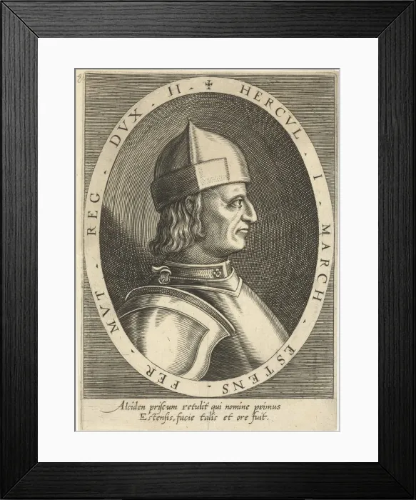 Framed Print : Ercole I d Este (1431-1505), Duke of Ferrara, ca 1600-1603 Framed Print : Ercole I d Este (1431-1505), Duke of Ferrara, ca 1600-1603