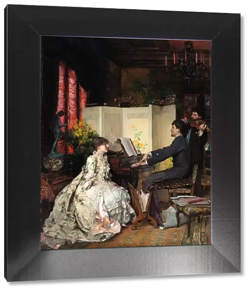 The Duet, 1883. Creator: Dagnan-Bouveret, Pascal Adolphe Jean (1852-1929)