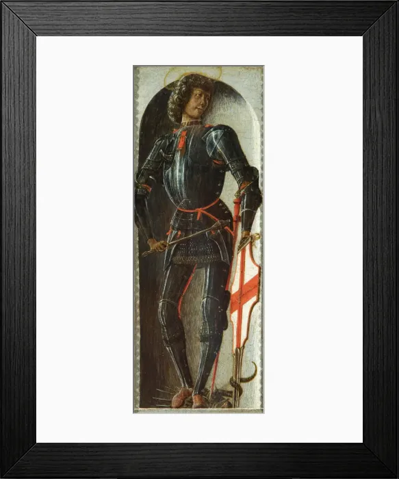 Framed Print : Polittico Griffoni: Saint George, 1470-1472. Creator: Ercole de Roberti Framed Print : Polittico Griffoni: Saint George, 1470-1472. Creator: Ercole de Roberti