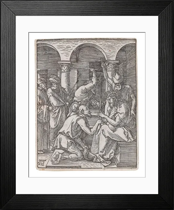 Framed Print : Christ Crowned with Thorns, from the series The Small Passion, ca 1509-1511 Framed Print : Christ Crowned with Thorns, from the series The Small Passion, ca 1509-1511