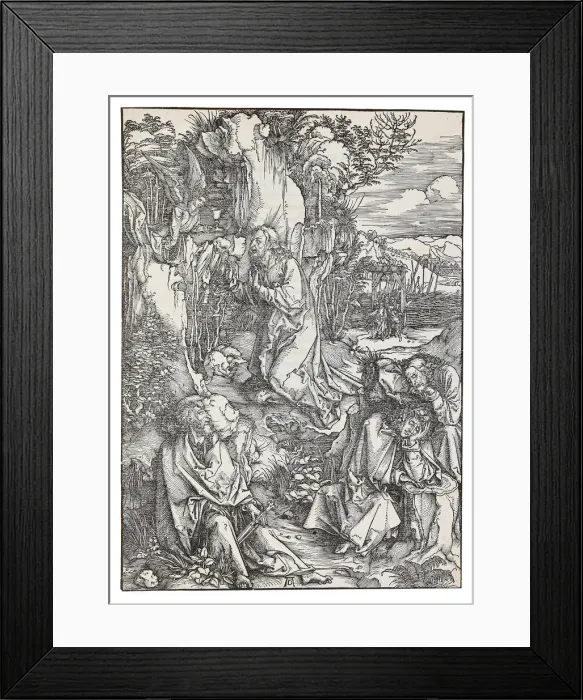Framed Print : The Agony in the Garden, from the series The Great Passion, c. 1496 Framed Print : The Agony in the Garden, from the series The Great Passion, c. 1496
