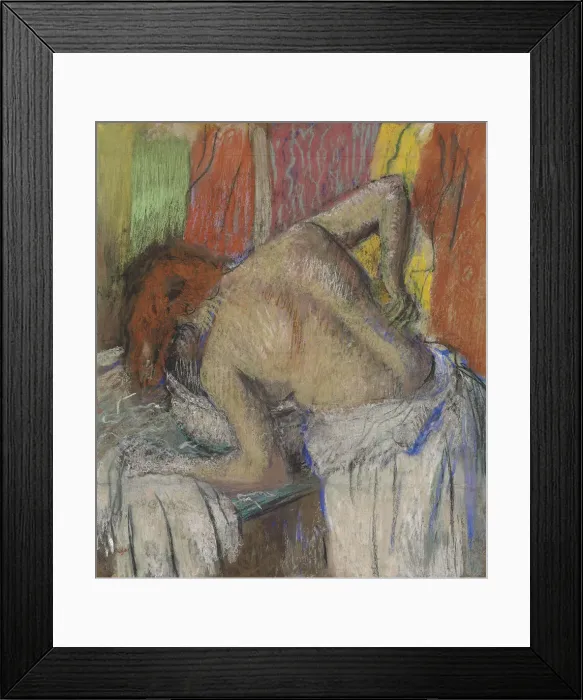 Framed Print : Femmes epongeant le dos, c. 1895. Creator: Degas, Edgar (1834-1917)