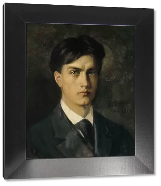 Self-Portrait, 1874. Creator: Edelfelt, Albert Gustaf Aristides (1854-1905)