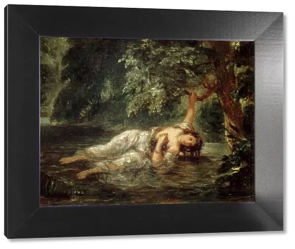 The Death of Ophelia, 1853. Creator: Delacroix, Eugene (1798-1863)