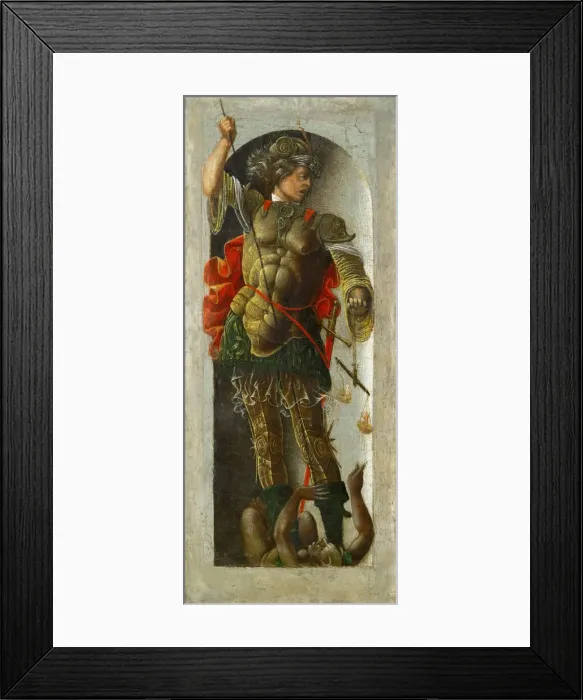 Framed Print : Saint Michael, ca 1472-1473. Creator: Ercole de Roberti, (Ercole Ferrarese) (c Framed Print : Saint Michael, ca 1472-1473. Creator: Ercole de Roberti, (Ercole Ferrarese) (c