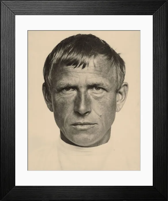 Framed Print : Portrait of the artist Otto Dix (1891-1969), ca 1933. Creator: Erfurth, Hugo (1874-1948) Framed Print : Portrait of the artist Otto Dix (1891-1969), ca 1933. Creator: Erfurth, Hugo (1874-1948)