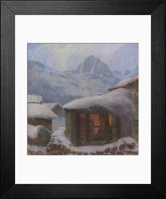 Framed Print : Solitude (Freezing rain), c. 1900. Creator: Erler, Erich (1870-1946) Framed Print : Solitude (Freezing rain), c. 1900. Creator: Erler, Erich (1870-1946)