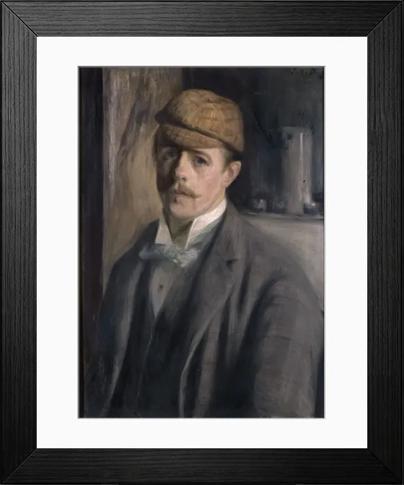 Framed Print : Self-Portrait, c. 1890. Creator: Blanche, Jacques-Emile (1861-1942) Framed Print : Self-Portrait, c. 1890. Creator: Blanche, Jacques-Emile (1861-1942)