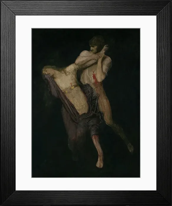 Framed Print : Paolo and Francesca, 1893. Creator: Bocklin, Arnold (1827-1901) Framed Print : Paolo and Francesca, 1893. Creator: Bocklin, Arnold (1827-1901)