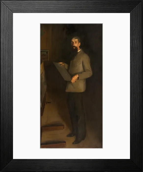 Framed Print : Portrait of Henri Guerard, 1889. Creator: Blanche, Jacques-Emile (1861-1942) Framed Print : Portrait of Henri Guerard, 1889. Creator: Blanche, Jacques-Emile (1861-1942)