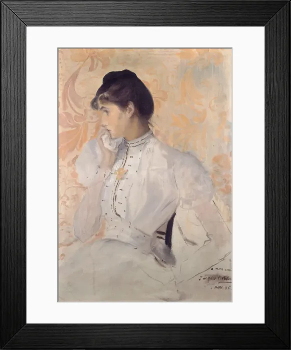 Framed Print : Portrait of Henriette Chabot, 1886. Creator: Blanche, Jacques-Emile (1861-1942) Framed Print : Portrait of Henriette Chabot, 1886. Creator: Blanche, Jacques-Emile (1861-1942)
