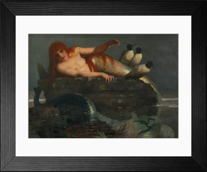 Framed Print : Calm Sea, 1886-1887. Creator: Bocklin, Arnold (1827-1901) Framed Print : Calm Sea, 1886-1887. Creator: Bocklin, Arnold (1827-1901)