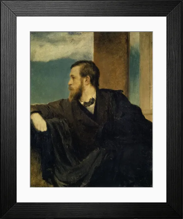 Framed Print : Self-Portrait, 1862. Creator: Bocklin, Arnold (1827-1901) Framed Print : Self-Portrait, 1862. Creator: Bocklin, Arnold (1827-1901)