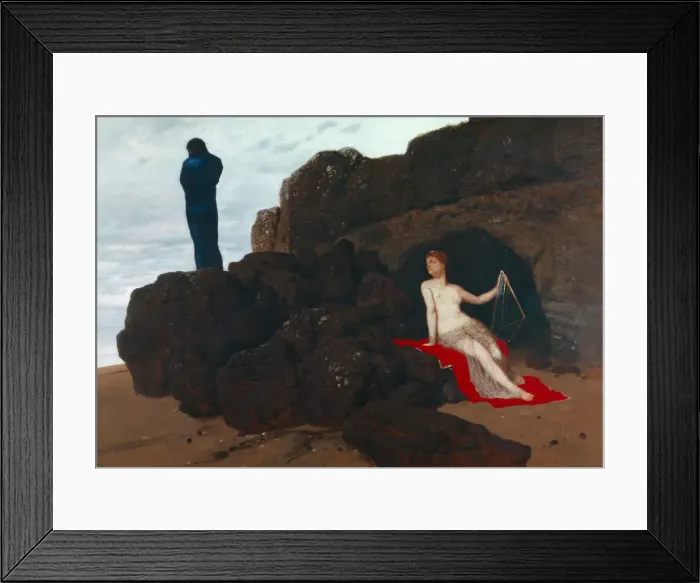 Framed Print : Ulysses and Calypso, 1882. Creator: Bocklin, Arnold (1827-1901) Framed Print : Ulysses and Calypso, 1882. Creator: Bocklin, Arnold (1827-1901)