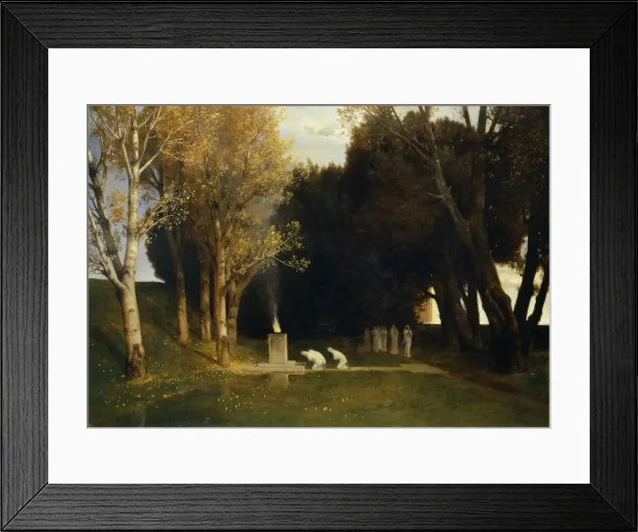 Framed Print : Sacred grove, 1882. Creator: Bocklin, Arnold (1827-1901) Framed Print : Sacred grove, 1882. Creator: Bocklin, Arnold (1827-1901)