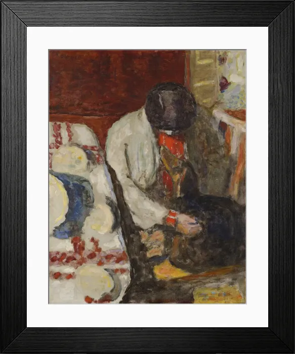 Framed Print : Marthe ala nappe blanche, 1926. Creator: Bonnard, Pierre (1867-1947) Framed Print : Marthe ala nappe blanche, 1926. Creator: Bonnard, Pierre (1867-1947)