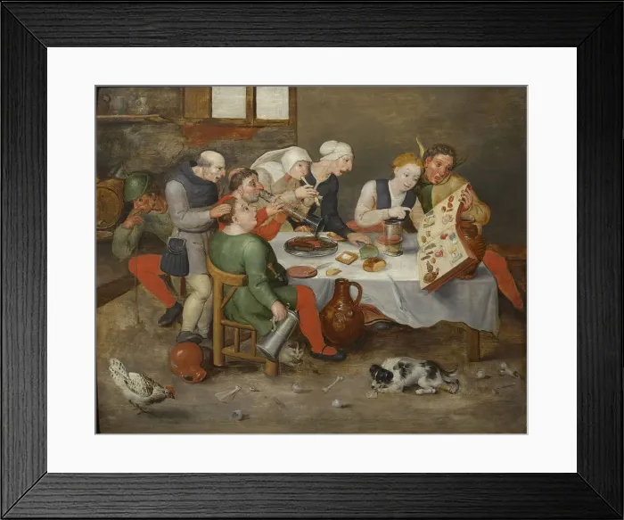 Framed Print : The Bacchus Singers, 1580. Creator: Bosch, Hieronymus, (School) Framed Print : The Bacchus Singers, 1580. Creator: Bosch, Hieronymus, (School)