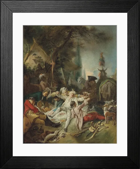 Framed Print : Rest on the hunt. Creator: Boucher, Francois (1703-1770) Framed Print : Rest on the hunt. Creator: Boucher, Francois (1703-1770)