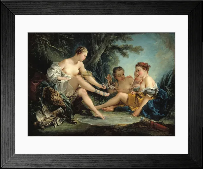 Framed Print : Dianas Return from the Hunt, 1745. Creator: Boucher, Francois (1703-1770) Framed Print : Dianas Return from the Hunt, 1745. Creator: Boucher, Francois (1703-1770)