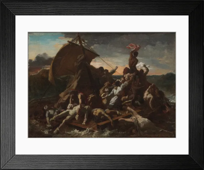 Framed Print : The Raft of the Medusa (Le Radeau de la Meduse). Fourth sketch Framed Print : The Raft of the Medusa (Le Radeau de la Meduse). Fourth sketch