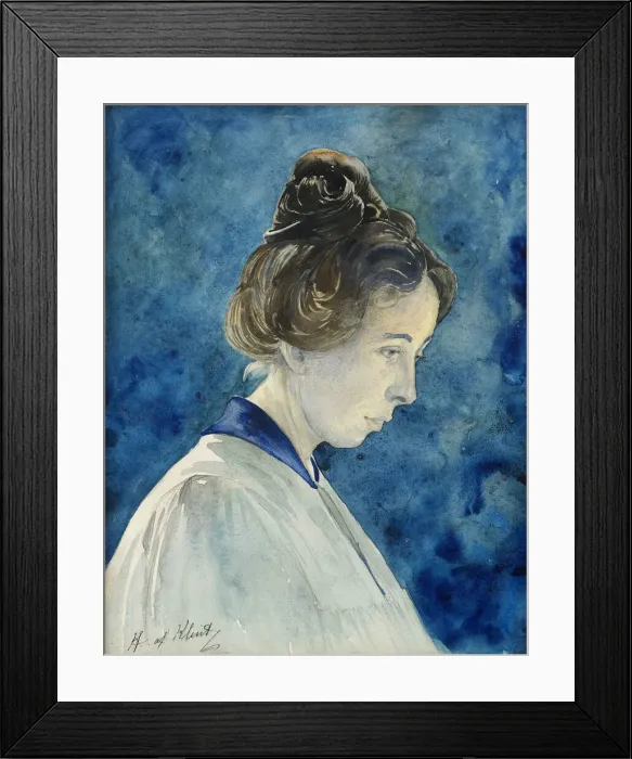 Framed Print : Self-Portrait, c. 1890. Creator: Hilma af Klint (1862-1944) Framed Print : Self-Portrait, c. 1890. Creator: Hilma af Klint (1862-1944)