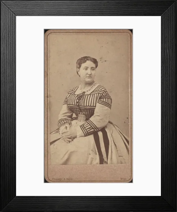Framed Print : Portrait of the opera singer Carlotta Patti (1835-1889). Creator: Helm, Amand (1831-1893) Framed Print : Portrait of the opera singer Carlotta Patti (1835-1889). Creator: Helm, Amand (1831-1893)
