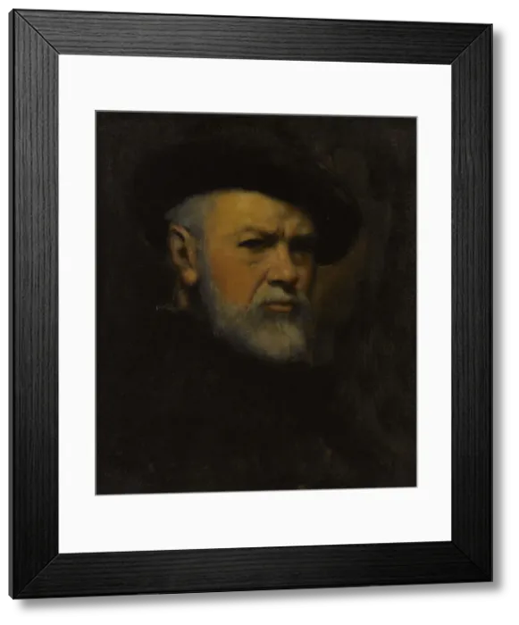 Framed Print : Self-Portrait, c. 1890. Creator: Henner, Jean-Jacques (1829-1905) Framed Print : Self-Portrait, c. 1890. Creator: Henner, Jean-Jacques (1829-1905)