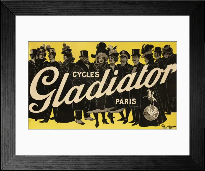 Framed Print : Cycles Gladiator, c. 1900. Creator: Henri, Paolo (active 1900s-1910s) Framed Print : Cycles Gladiator, c. 1900. Creator: Henri, Paolo (active 1900s-1910s)