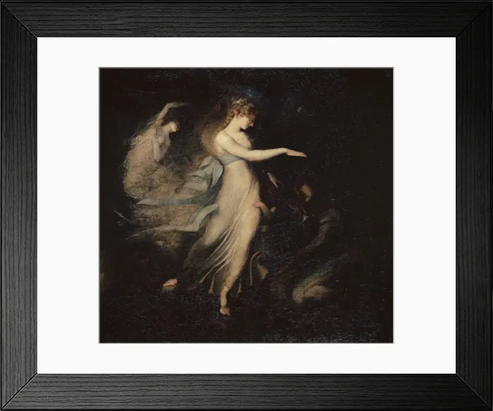 Framed Print : The Fairy Queen Appears to Prince Arthur, 1786-1788. Creator: Füssli (Fuseli)