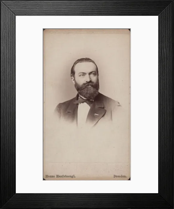 Framed Print : Portrait of the cellist and composer Friedrich Grützmacher (1832-1903), ca 1865 Framed Print : Portrait of the cellist and composer Friedrich Grützmacher (1832-1903), ca 1865