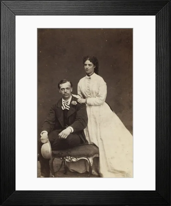 Framed Print : Grand Duke Alexander Alexandrovich of Russia and Princeess Dagmar of Denmark, 1866 Framed Print : Grand Duke Alexander Alexandrovich of Russia and Princeess Dagmar of Denmark, 1866