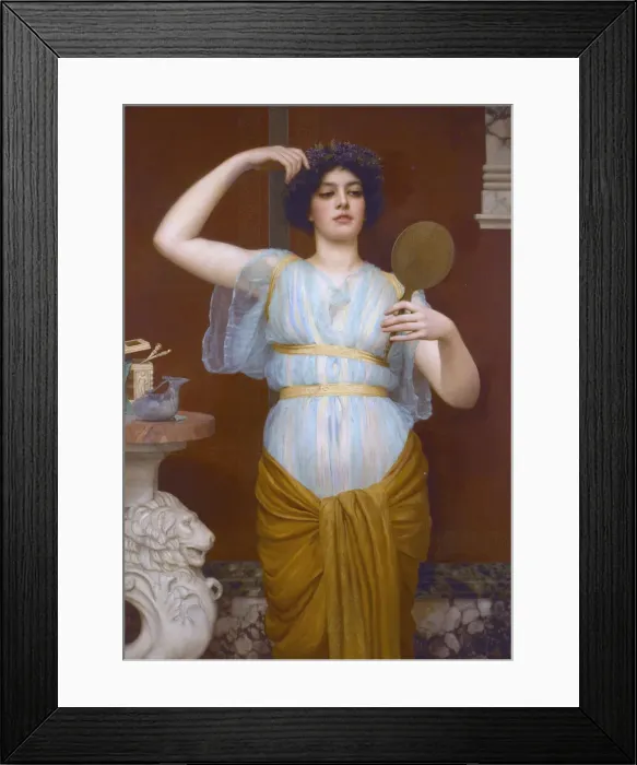 Framed Print : Ionian, 1890s. Creator: Godward, John William Framed Print : Ionian, 1890s. Creator: Godward, John William