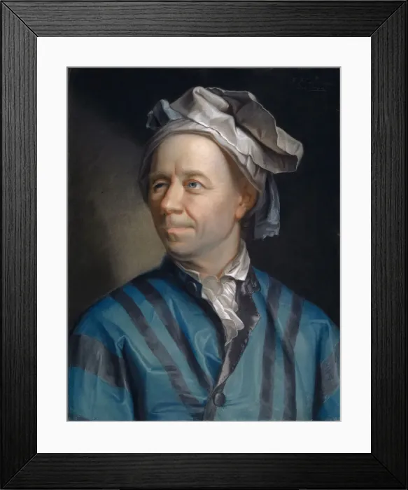 Framed Print : Portrait of the mathematican Leonhard Euler (1707-1783), 1753 Framed Print : Portrait of the mathematican Leonhard Euler (1707-1783), 1753