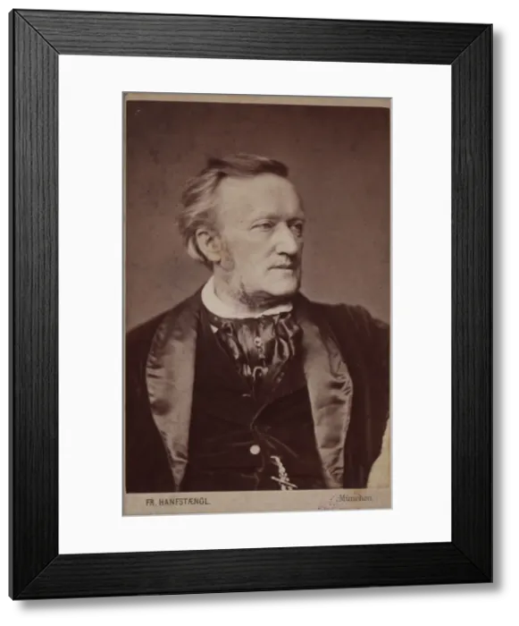 Framed Print : Portrait of the Composer Richard Wagner (1813-1883), before 1877 Framed Print : Portrait of the Composer Richard Wagner (1813-1883), before 1877