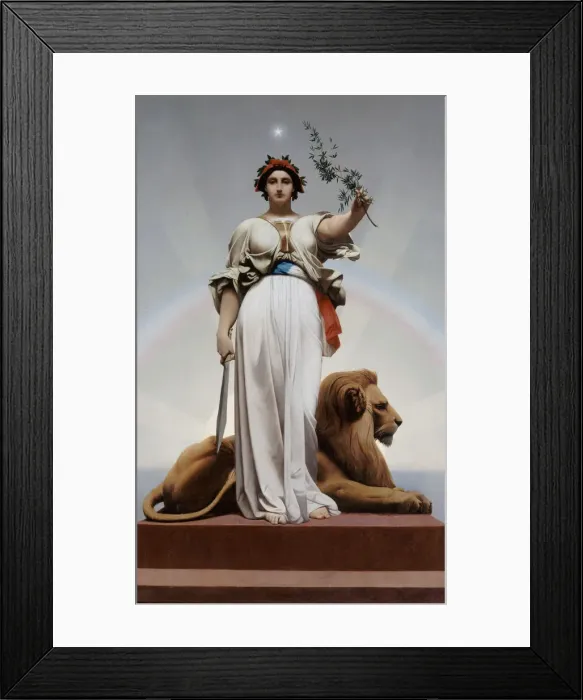Framed Print : La Republique, 1848-1849. Creator: Gerome, Jean-Leon (1824-1904) Framed Print : La Republique, 1848-1849. Creator: Gerome, Jean-Leon (1824-1904)