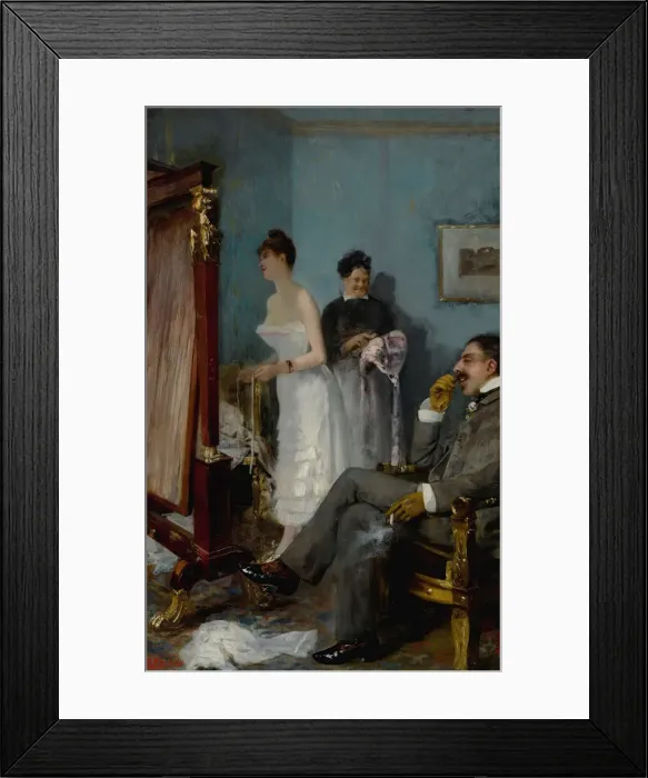 Framed Print : Nana, Early 1880s. Creator: Gervex, Henri (1852-1929) Framed Print : Nana, Early 1880s. Creator: Gervex, Henri (1852-1929)