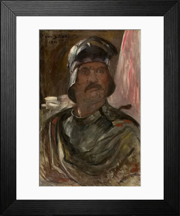 Framed Print : Self-Portrait in armor, 1911. Creator: Corinth, Lovis (1858-1925) Framed Print : Self-Portrait in armor, 1911. Creator: Corinth, Lovis (1858-1925)