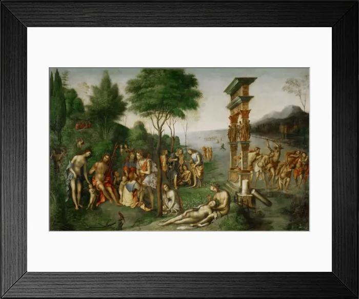 Framed Print : The Reign of Comus, Between 1506 and 1511. Creator: Costa, Lorenzo (1460-1535) Framed Print : The Reign of Comus, Between 1506 and 1511. Creator: Costa, Lorenzo (1460-1535)