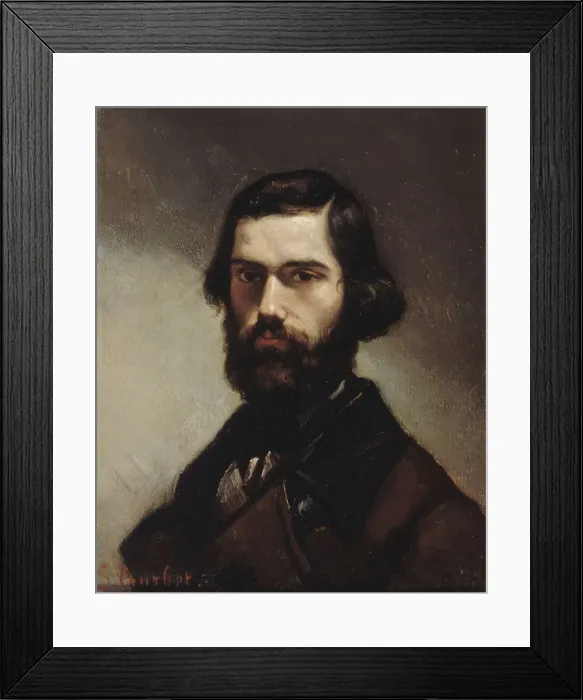 Framed Print : Portrait of Jules Valles (1832-1885), 1861. Creator: Courbet, Gustave (1819-1877) Framed Print : Portrait of Jules Valles (1832-1885), 1861. Creator: Courbet, Gustave (1819-1877)