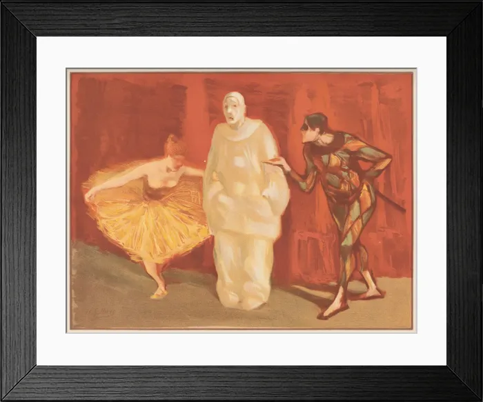Framed Print : Pantomime, c. 1898. Creator: Ibels, Henri Gabriel (1867-1936) Framed Print : Pantomime, c. 1898. Creator: Ibels, Henri Gabriel (1867-1936)