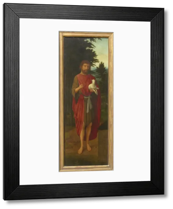 Framed Print : Saint John the Baptist (Wing of a triptych), 1530s. Creator: Isenbrant Framed Print : Saint John the Baptist (Wing of a triptych), 1530s. Creator: Isenbrant