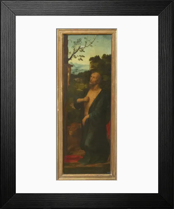 Framed Print : Saint Jerome (Wing of a triptych), 1530s. Creator: Isenbrant, Adriaen (1490-1551)