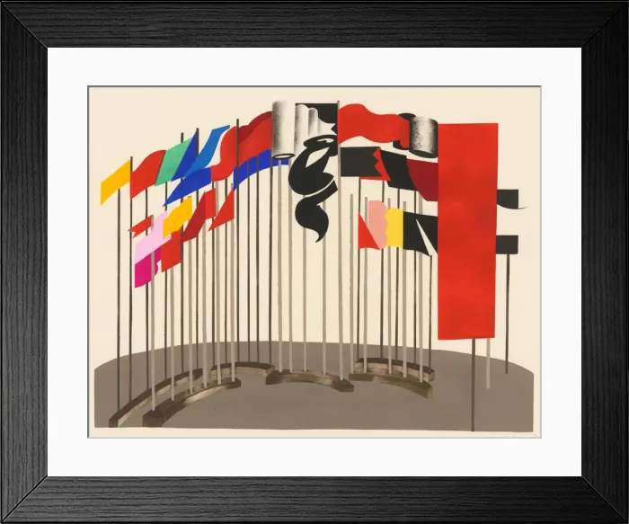 Framed Print : Scenic design from the portfolio Decors de Theatre, 1930 Framed Print : Scenic design from the portfolio Decors de Theatre, 1930