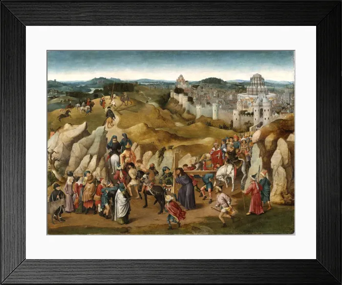 Framed Print : The Way to Calvary, ca. 1505-1510. Creator: Eyck, Jan van, (School) Framed Print : The Way to Calvary, ca. 1505-1510. Creator: Eyck, Jan van, (School)