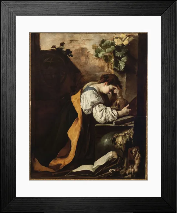 Framed Print : Meditation (Malinconia), c. 1618. Creator: Fetti, Domenico (1588 / 90-1623) Framed Print : Meditation (Malinconia), c. 1618. Creator: Fetti, Domenico (1588 / 90-1623)
