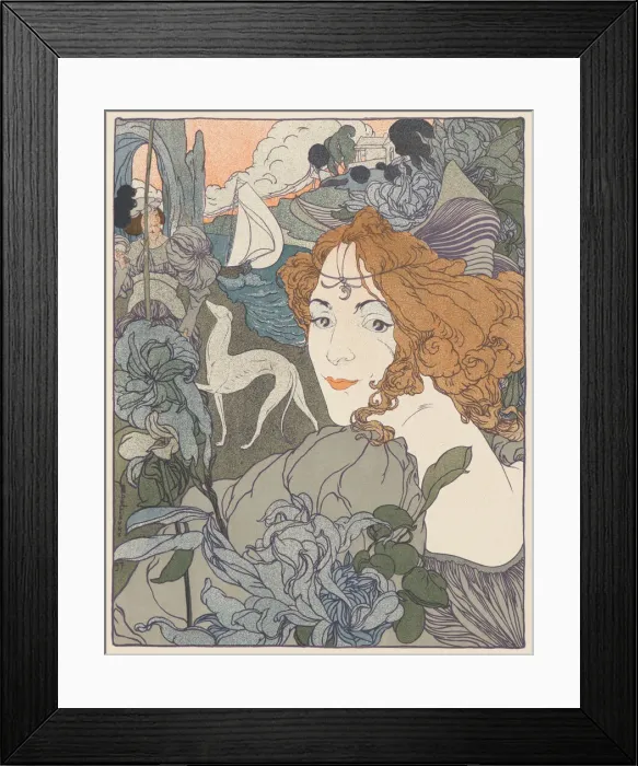 Framed Print : Homecoming, 1897. Creator: Feure, Georges de Framed Print : Homecoming, 1897. Creator: Feure, Georges de