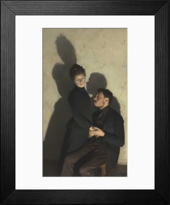 Framed Print : Ombres portees (Cast Shadows), 1891. Creator: Friant, Emile (1863-1932) Framed Print : Ombres portees (Cast Shadows), 1891. Creator: Friant, Emile (1863-1932)